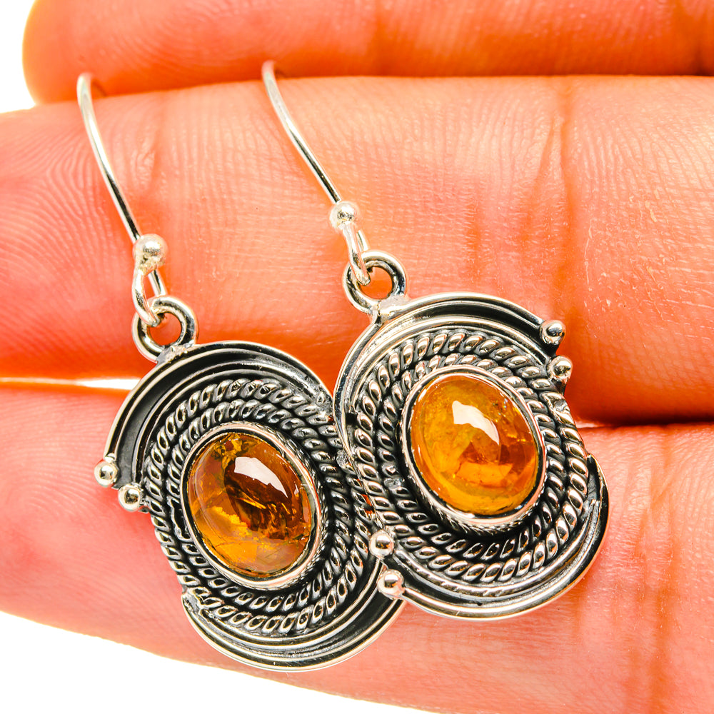 Citrine Earrings handcrafted by Ana Silver Co - EARR418070