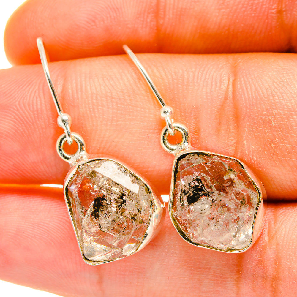 Herkimer Diamond Earrings handcrafted by Ana Silver Co - EARR418080