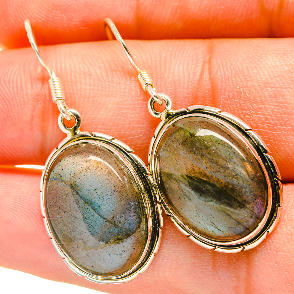 Labradorite Earrings handcrafted by Ana Silver Co - EARR418093