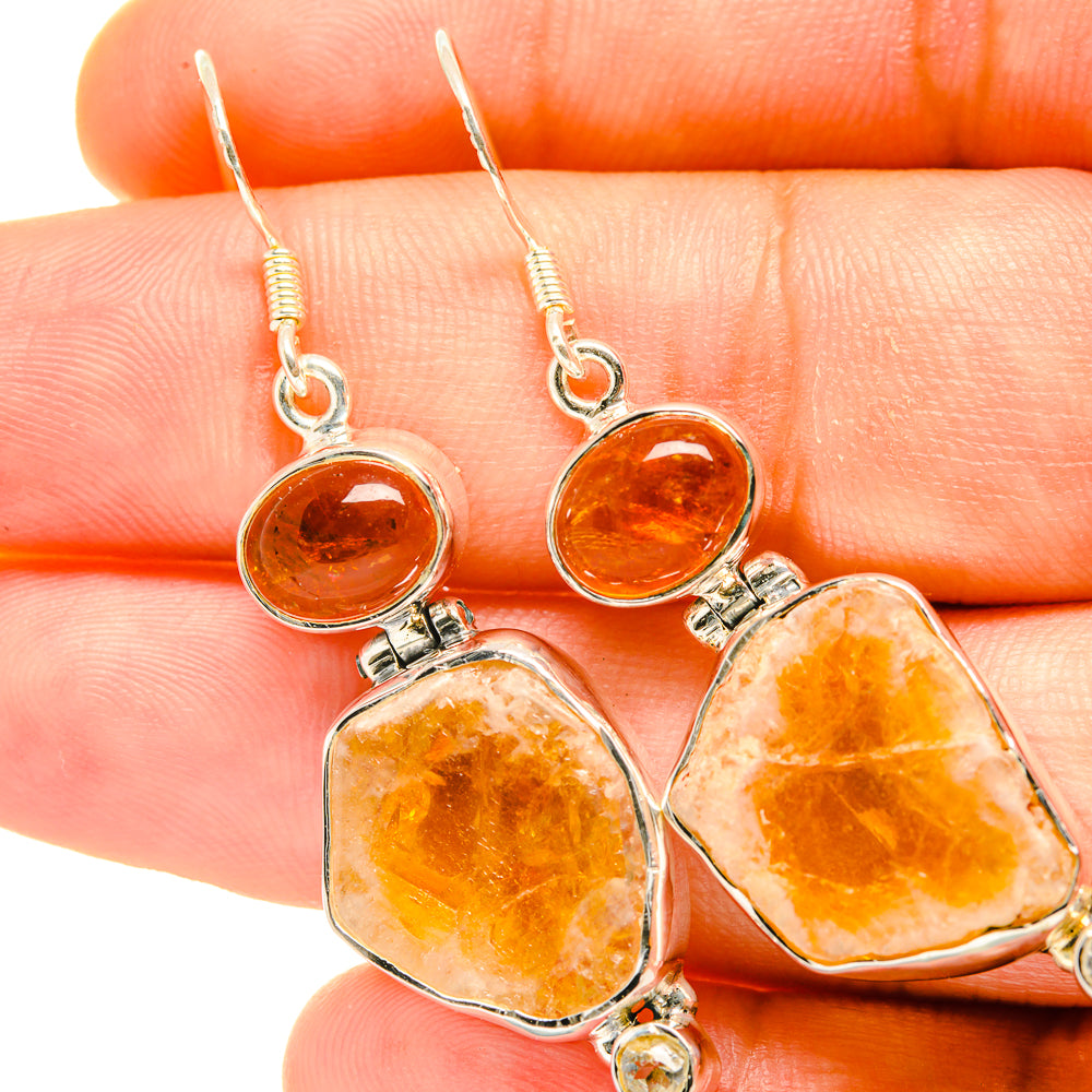 Citrine Earrings handcrafted by Ana Silver Co - EARR418104