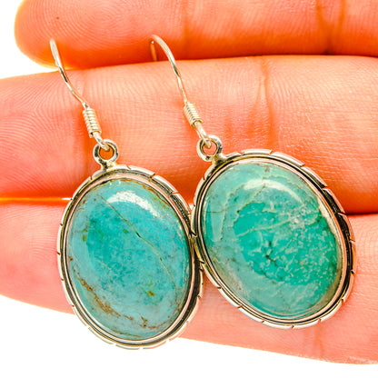 Chrysocolla Earrings handcrafted by Ana Silver Co - EARR418108