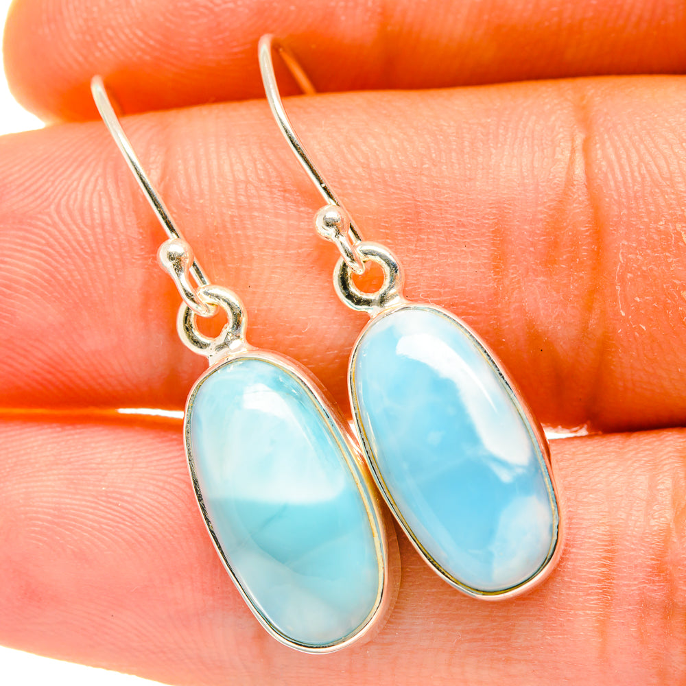 Larimar Earrings handcrafted by Ana Silver Co - EARR418120