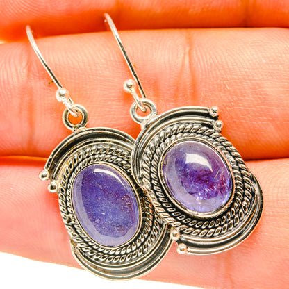 Tanzanite Earrings handcrafted by Ana Silver Co - EARR418122