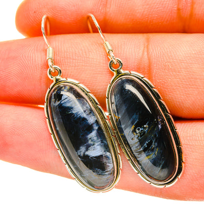 Pietersite Earrings handcrafted by Ana Silver Co - EARR418135
