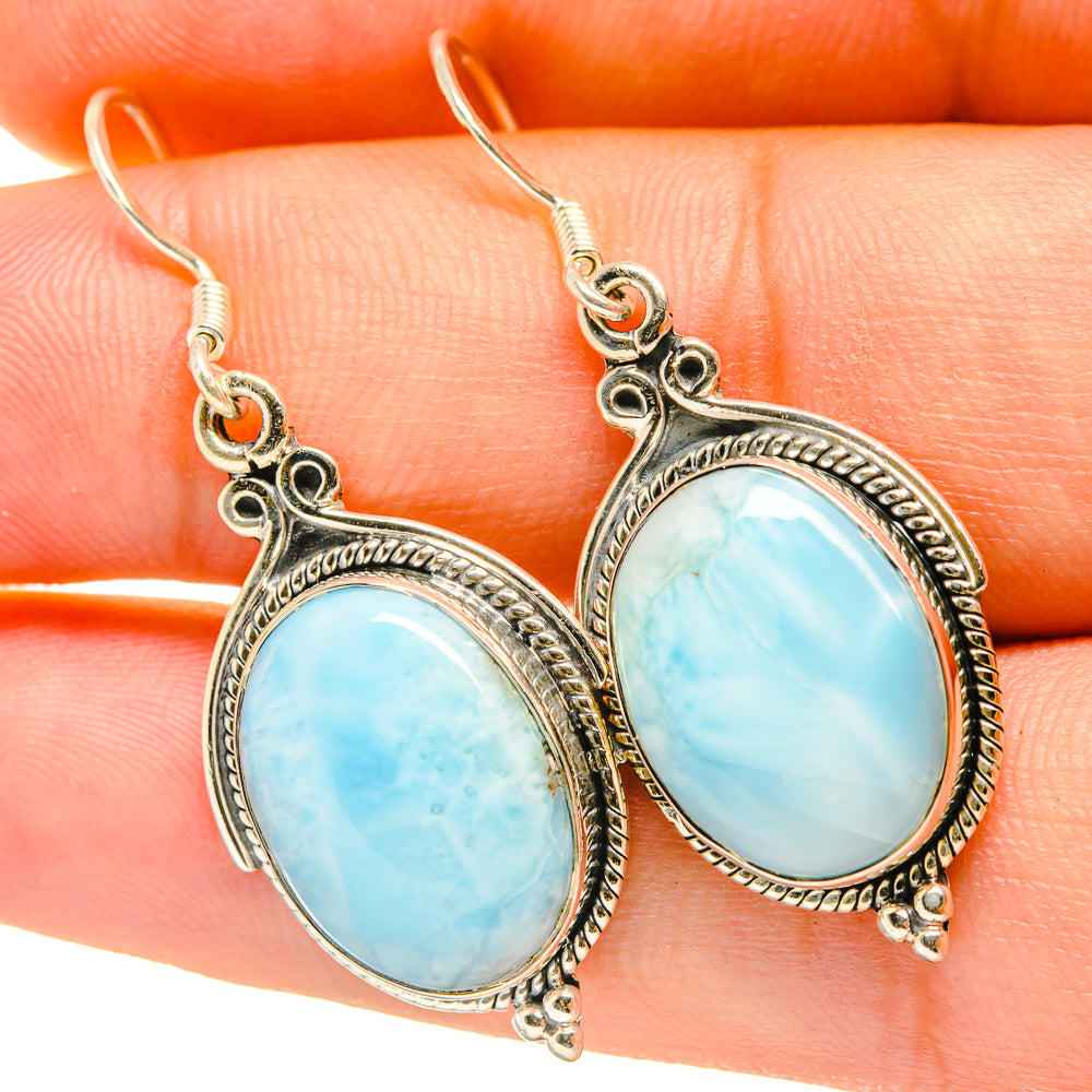 Larimar Earrings handcrafted by Ana Silver Co - EARR418142