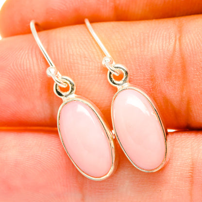Pink Opal Earrings handcrafted by Ana Silver Co - EARR418155