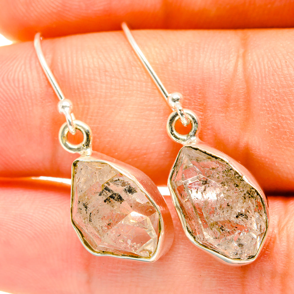 Herkimer Diamond Earrings handcrafted by Ana Silver Co - EARR418161