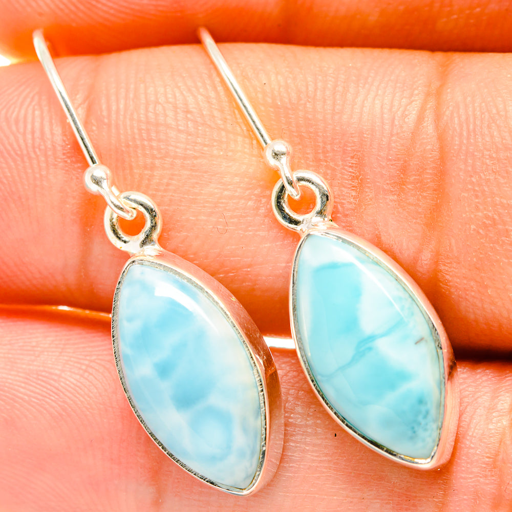 Larimar Earrings handcrafted by Ana Silver Co - EARR418167