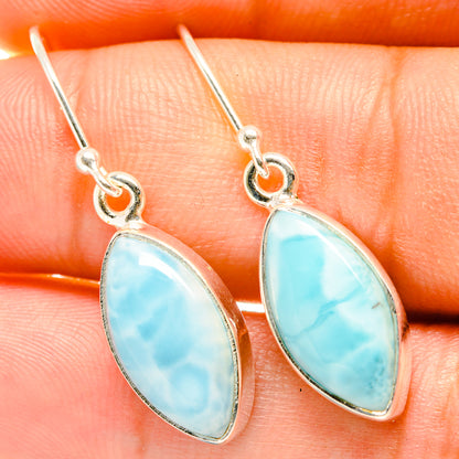 Larimar Earrings handcrafted by Ana Silver Co - EARR418167