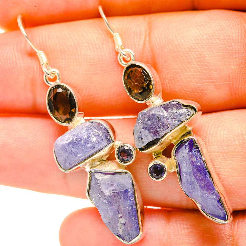 Tanzanite Earrings handcrafted by Ana Silver Co - EARR418168