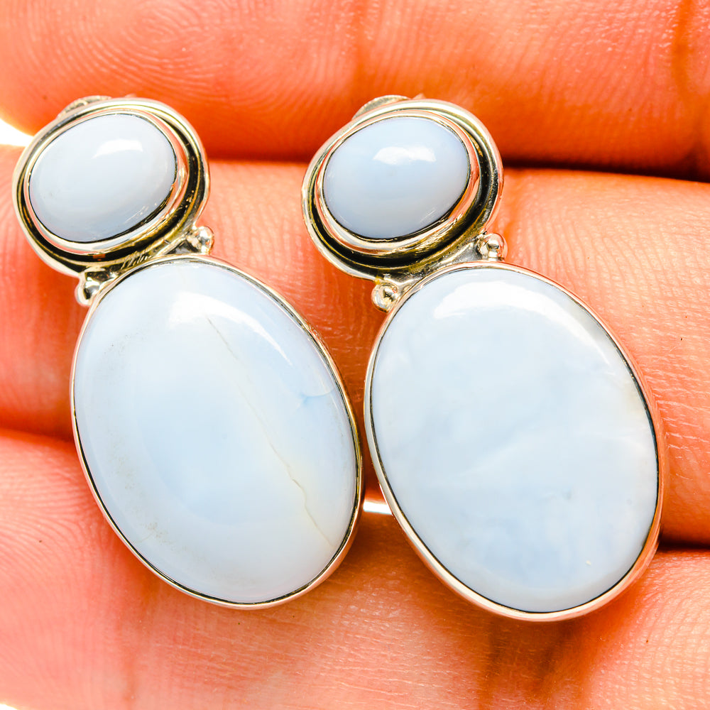 Owyhee Opal Earrings handcrafted by Ana Silver Co - EARR418180