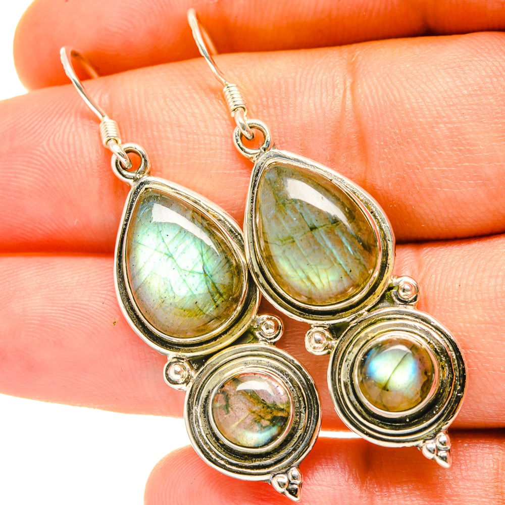 Labradorite Earrings handcrafted by Ana Silver Co - EARR418189