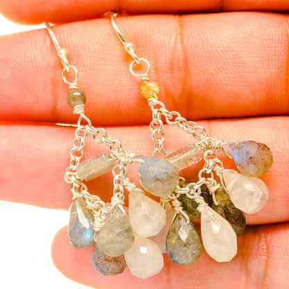 Labradorite Earrings handcrafted by Ana Silver Co - EARR418202