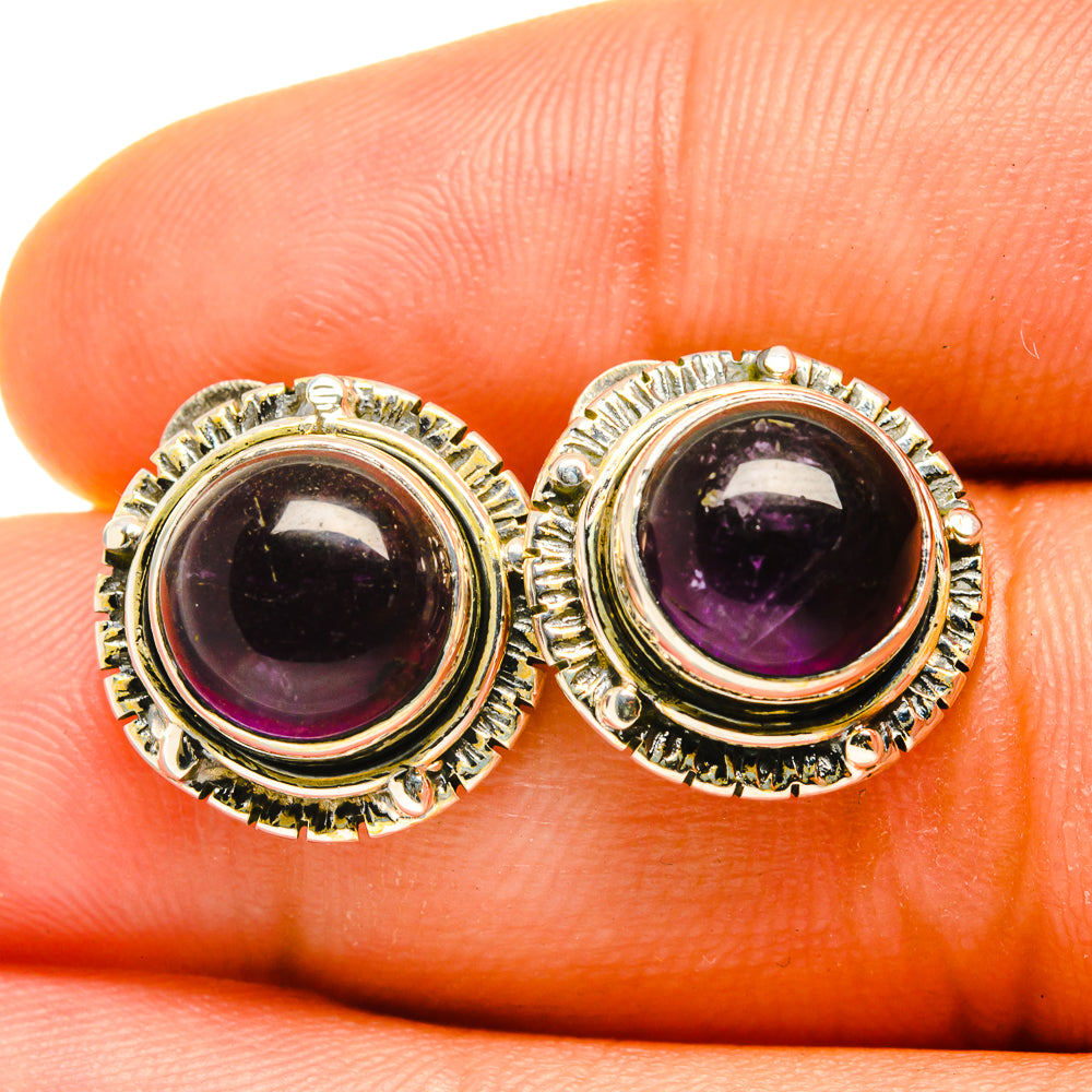 Amethyst Earrings handcrafted by Ana Silver Co - EARR418207