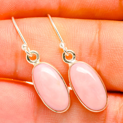 Pink Opal Earrings handcrafted by Ana Silver Co - EARR418212