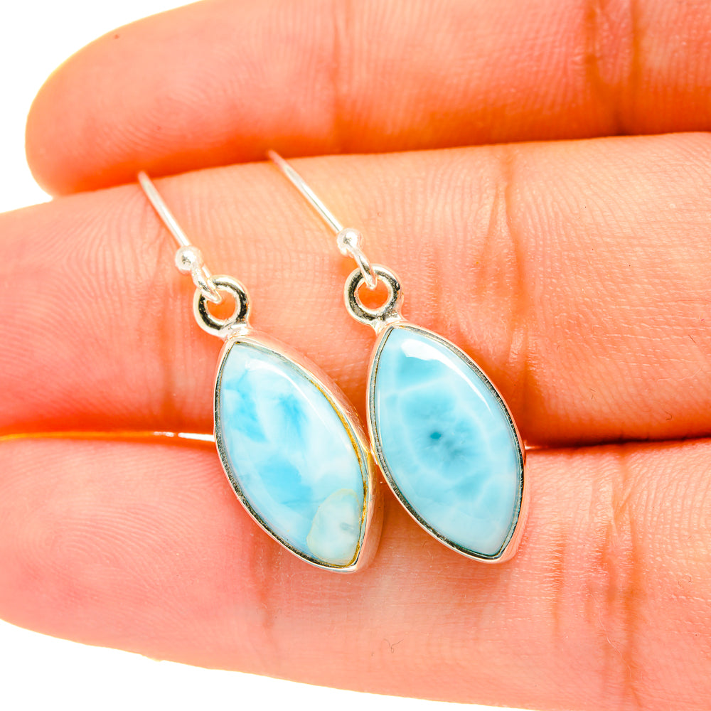 Larimar Earrings handcrafted by Ana Silver Co - EARR418218