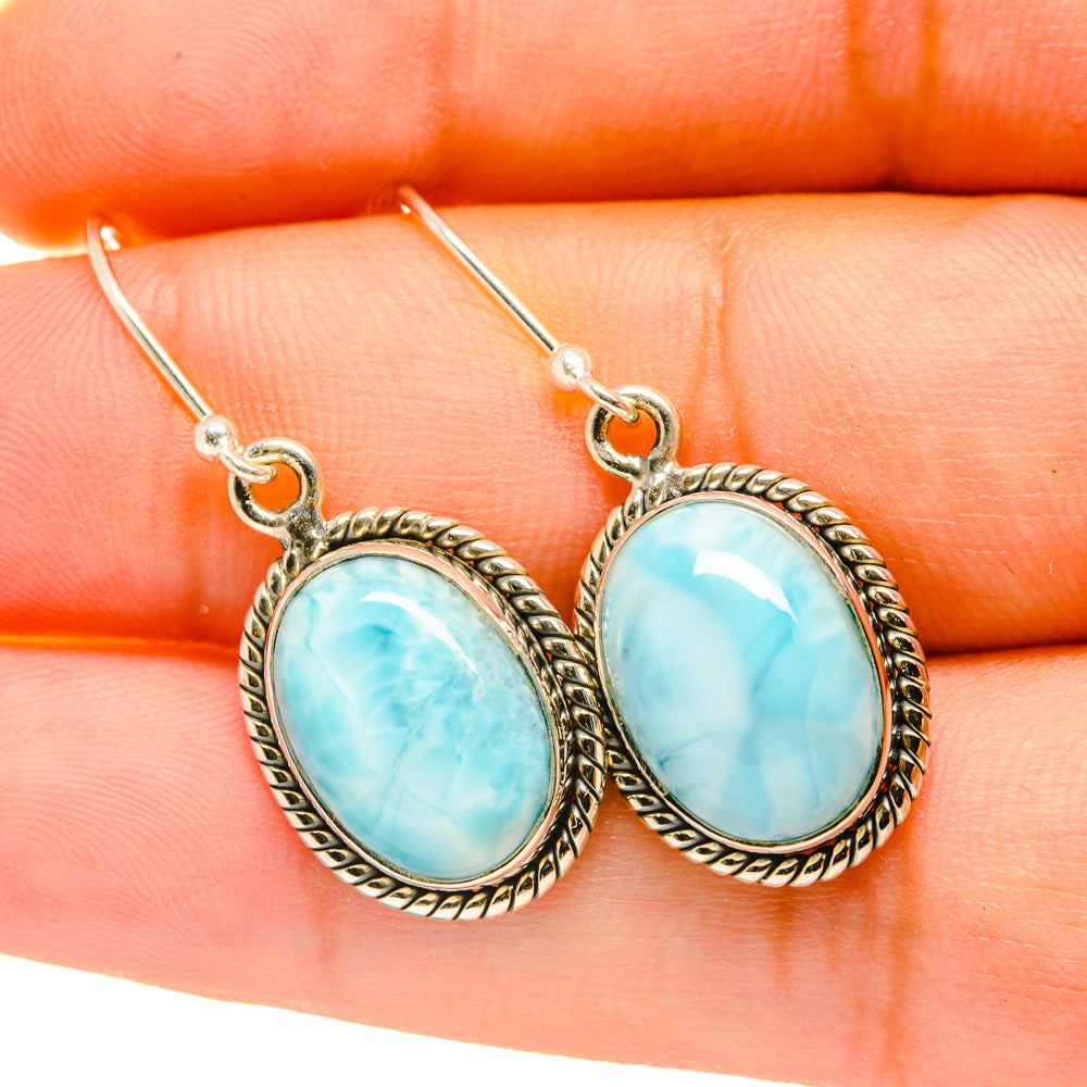 Larimar Earrings handcrafted by Ana Silver Co - EARR418228