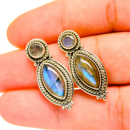 Labradorite Earrings handcrafted by Ana Silver Co - EARR418231