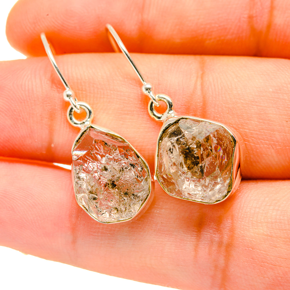 Herkimer Diamond Earrings handcrafted by Ana Silver Co - EARR418232