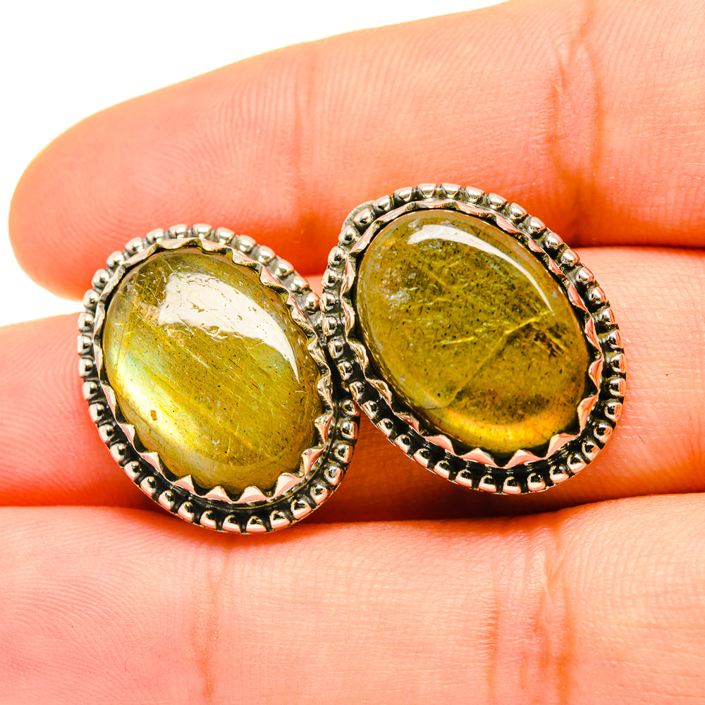 Labradorite Earrings handcrafted by Ana Silver Co - EARR418234