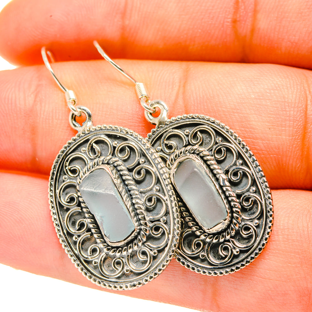 Aquamarine Earrings handcrafted by Ana Silver Co - EARR418241
