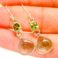 Rutilated Quartz Earrings handcrafted by Ana Silver Co - EARR418244