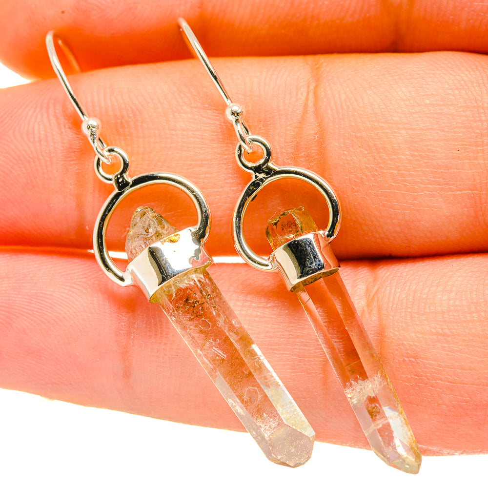 Herkimer Diamond Earrings handcrafted by Ana Silver Co - EARR418264