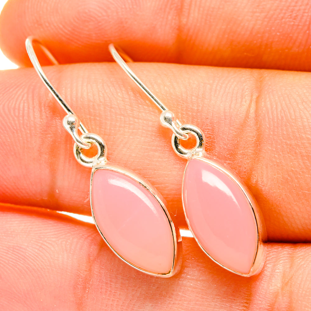 Pink Opal Earrings handcrafted by Ana Silver Co - EARR418265
