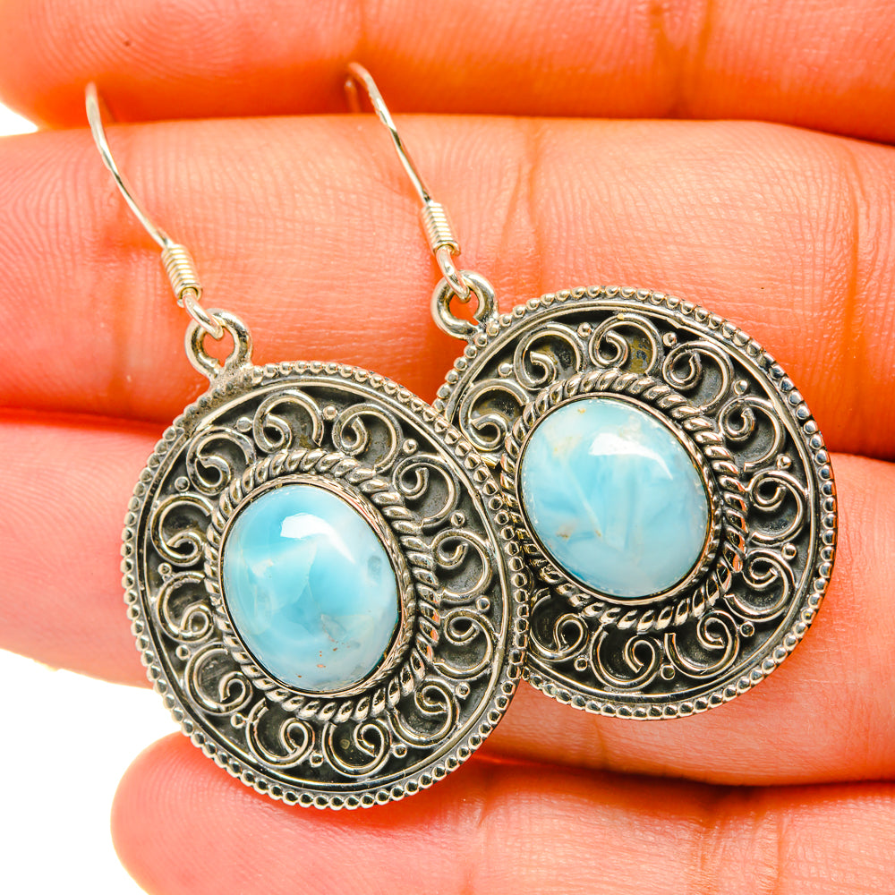 Larimar Earrings handcrafted by Ana Silver Co - EARR418271