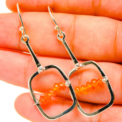 Carnelian Earrings handcrafted by Ana Silver Co - EARR418276