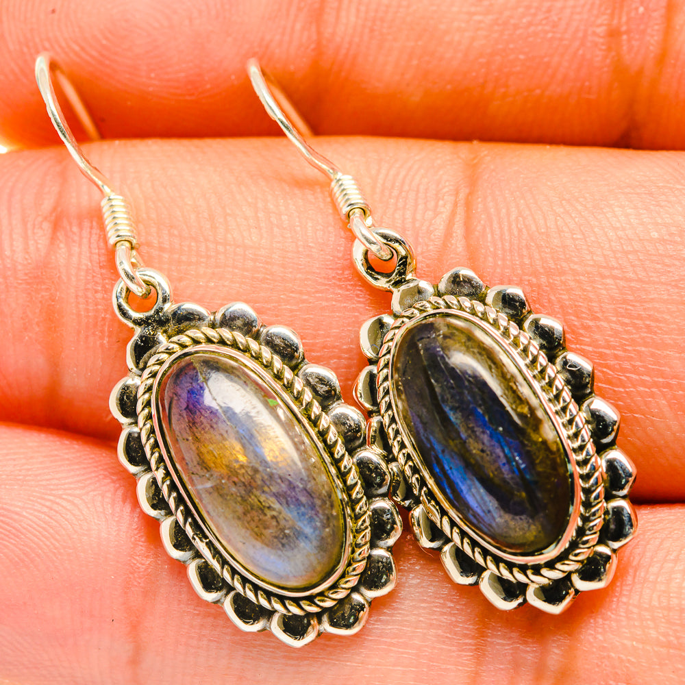 Labradorite Earrings handcrafted by Ana Silver Co - EARR418306