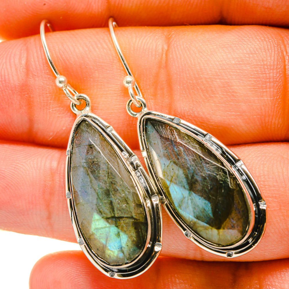 Labradorite Earrings handcrafted by Ana Silver Co - EARR418307