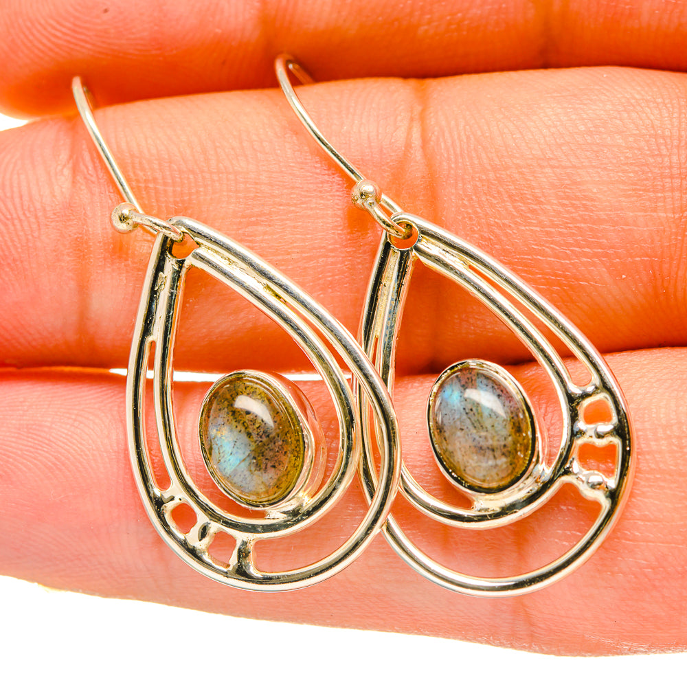 Labradorite Earrings handcrafted by Ana Silver Co - EARR418314