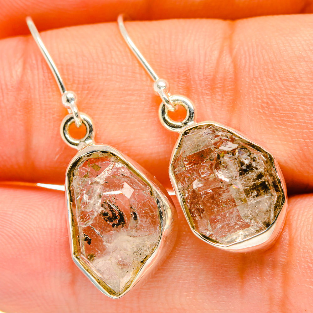 Herkimer Diamond Earrings handcrafted by Ana Silver Co - EARR418316