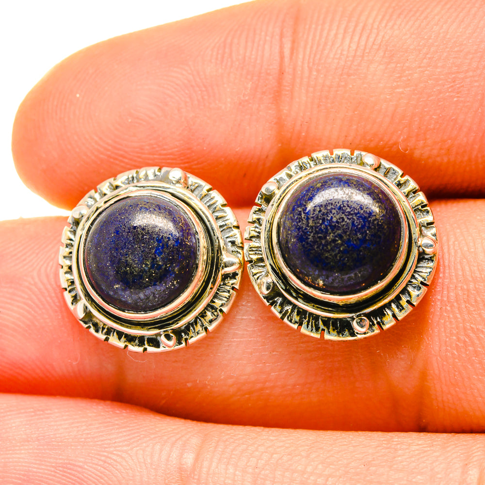 Lapis Lazuli Earrings handcrafted by Ana Silver Co - EARR418323