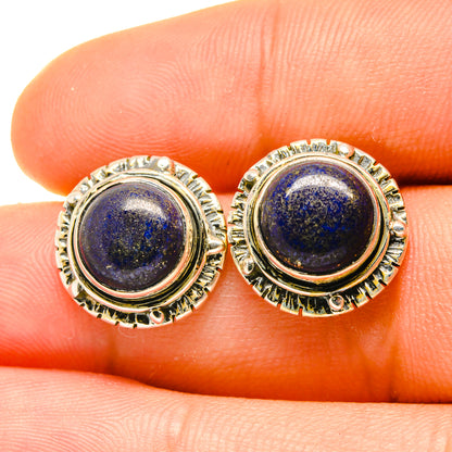 Lapis Lazuli Earrings handcrafted by Ana Silver Co - EARR418323