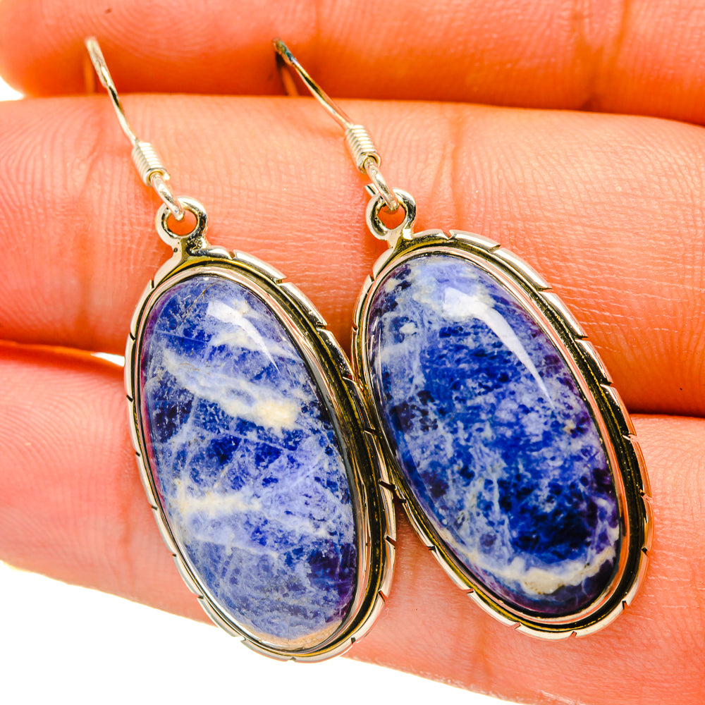Sodalite Earrings handcrafted by Ana Silver Co - EARR418344