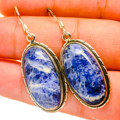 Sodalite Earrings handcrafted by Ana Silver Co - EARR418344
