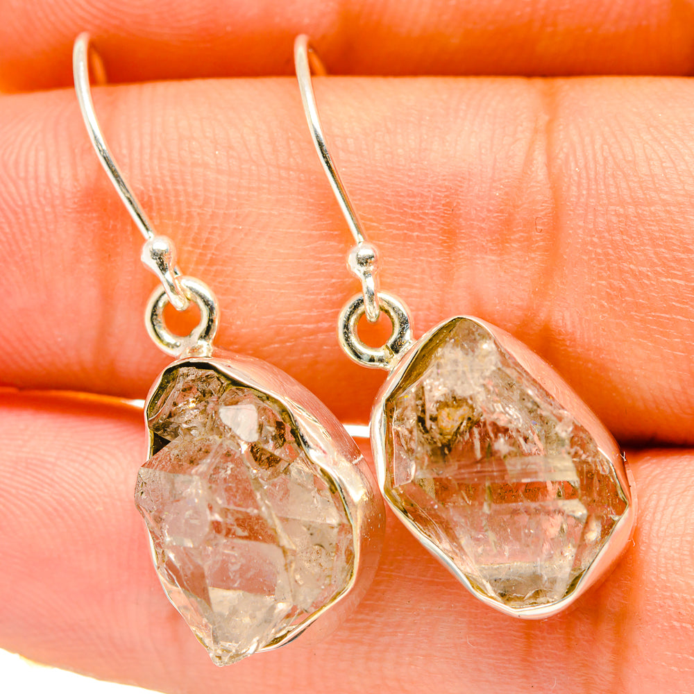 Herkimer Diamond Earrings handcrafted by Ana Silver Co - EARR418348