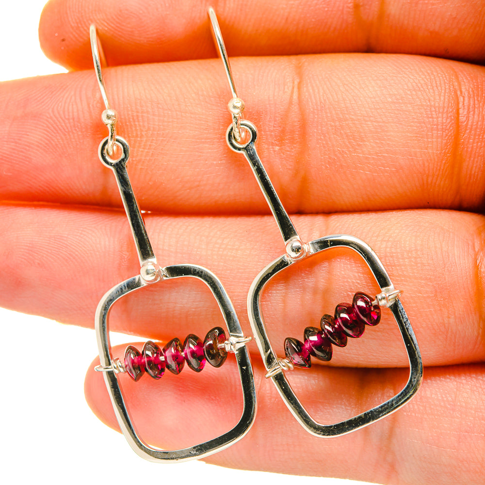 Pink Tourmaline Earrings handcrafted by Ana Silver Co - EARR418350