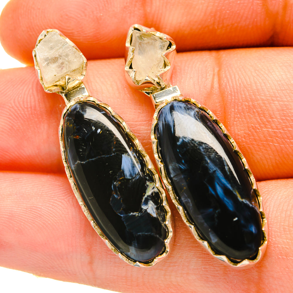 Pietersite Earrings handcrafted by Ana Silver Co - EARR418351