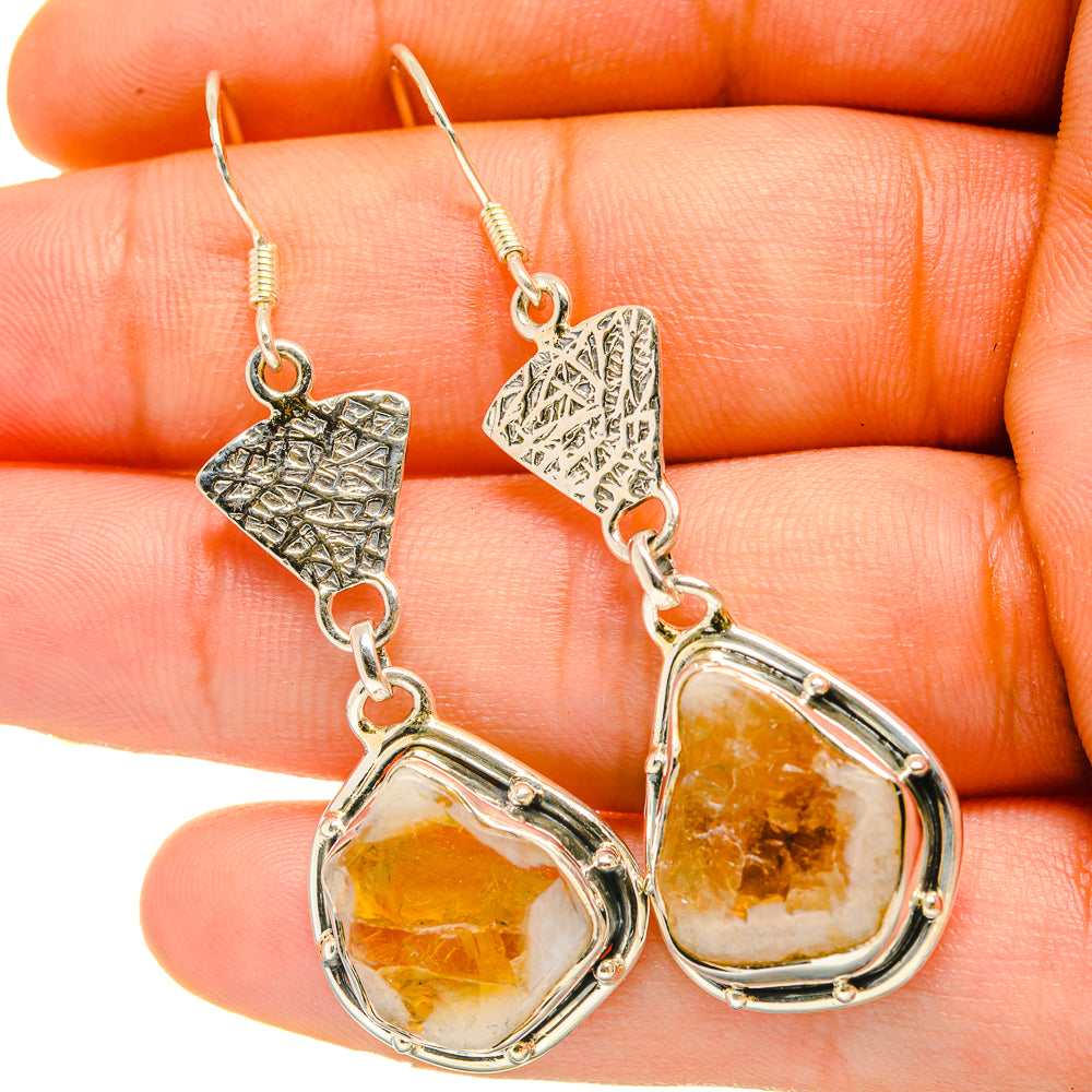 Citrine Earrings handcrafted by Ana Silver Co - EARR418352