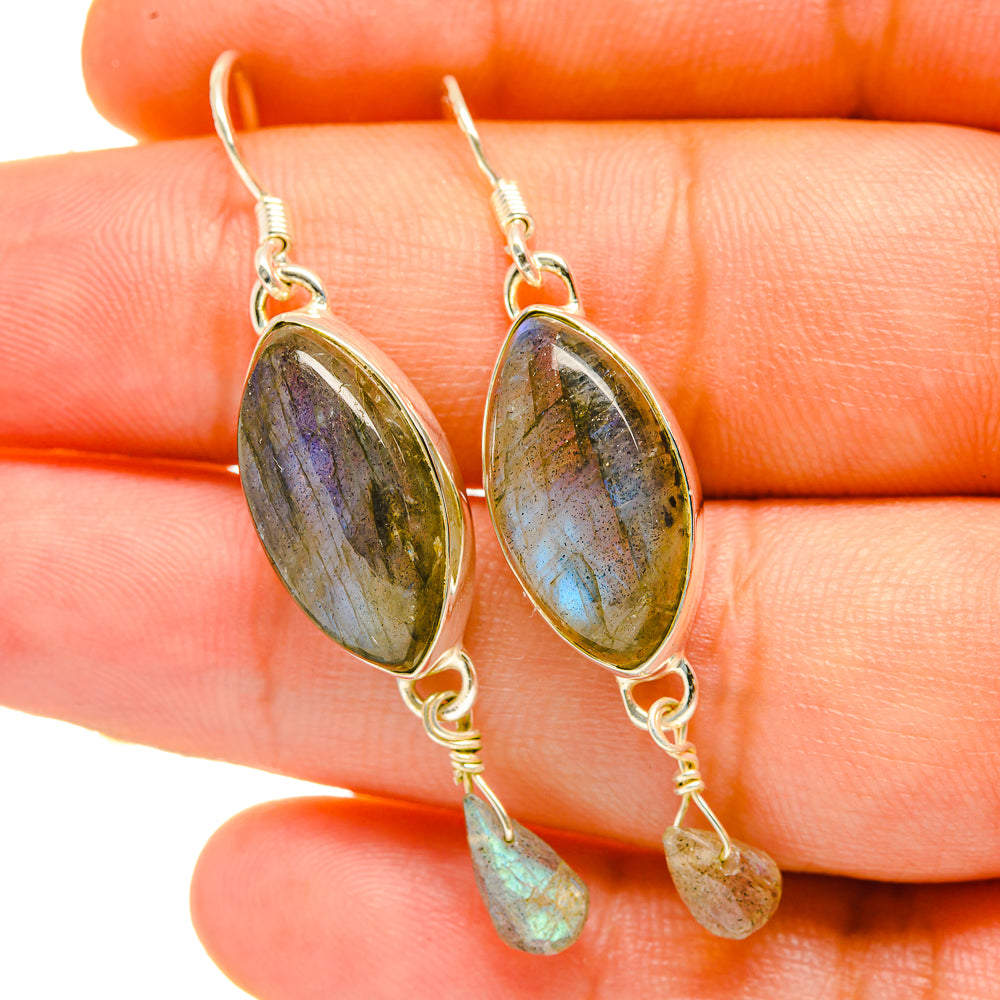 Labradorite Earrings handcrafted by Ana Silver Co - EARR418355