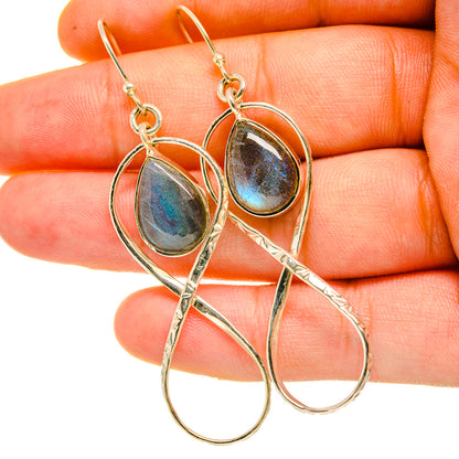 Labradorite Earrings handcrafted by Ana Silver Co - EARR418357