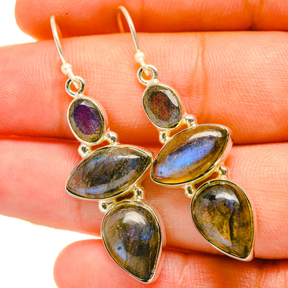 Labradorite Earrings handcrafted by Ana Silver Co - EARR418360