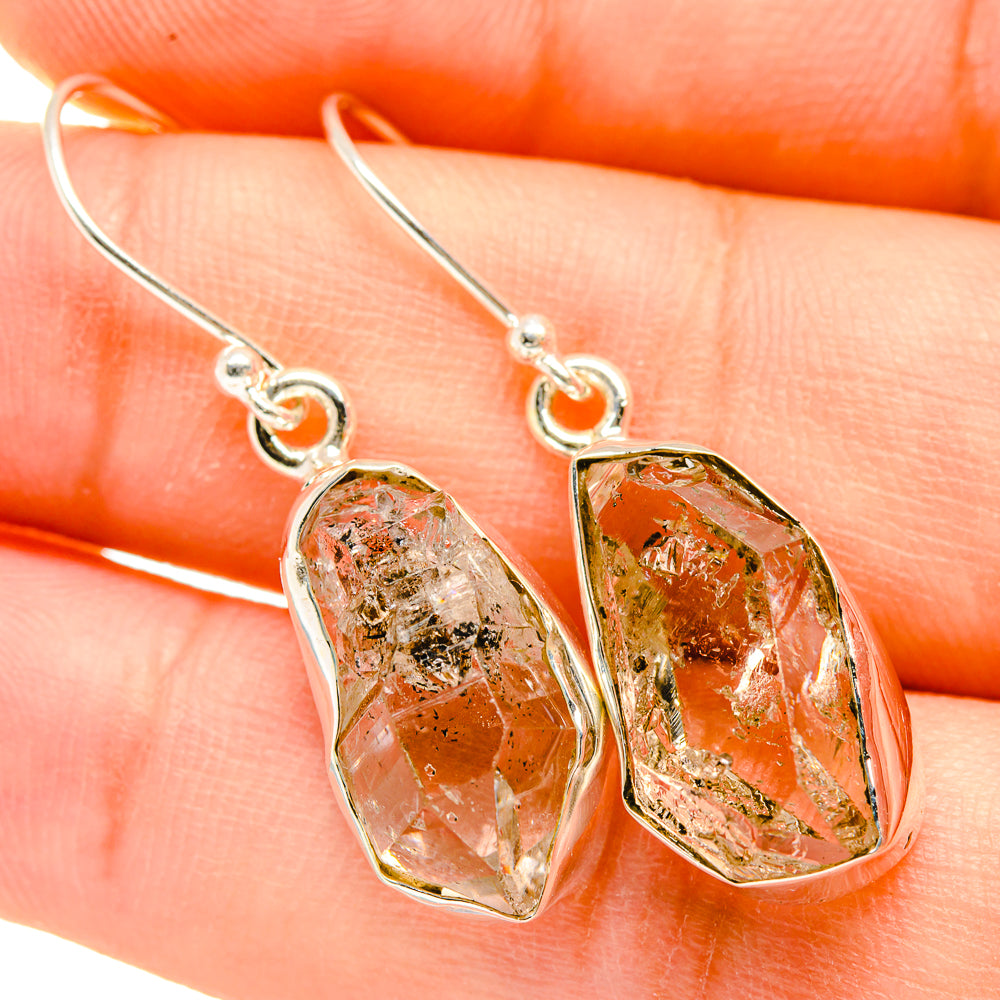 Herkimer Diamond Earrings handcrafted by Ana Silver Co - EARR418361