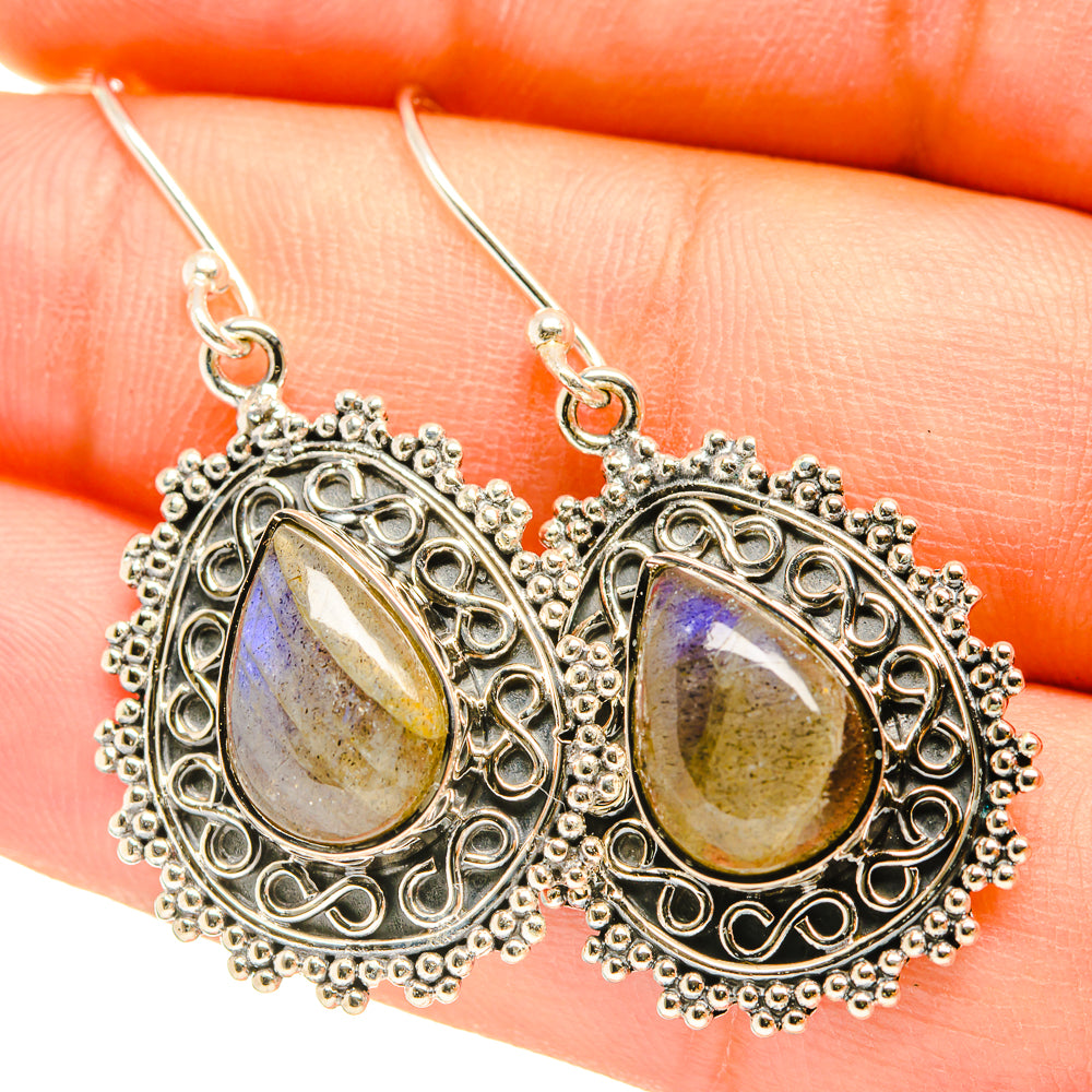 Labradorite Earrings handcrafted by Ana Silver Co - EARR418371