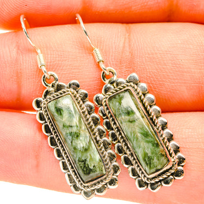 Seraphinite Earrings handcrafted by Ana Silver Co - EARR418374