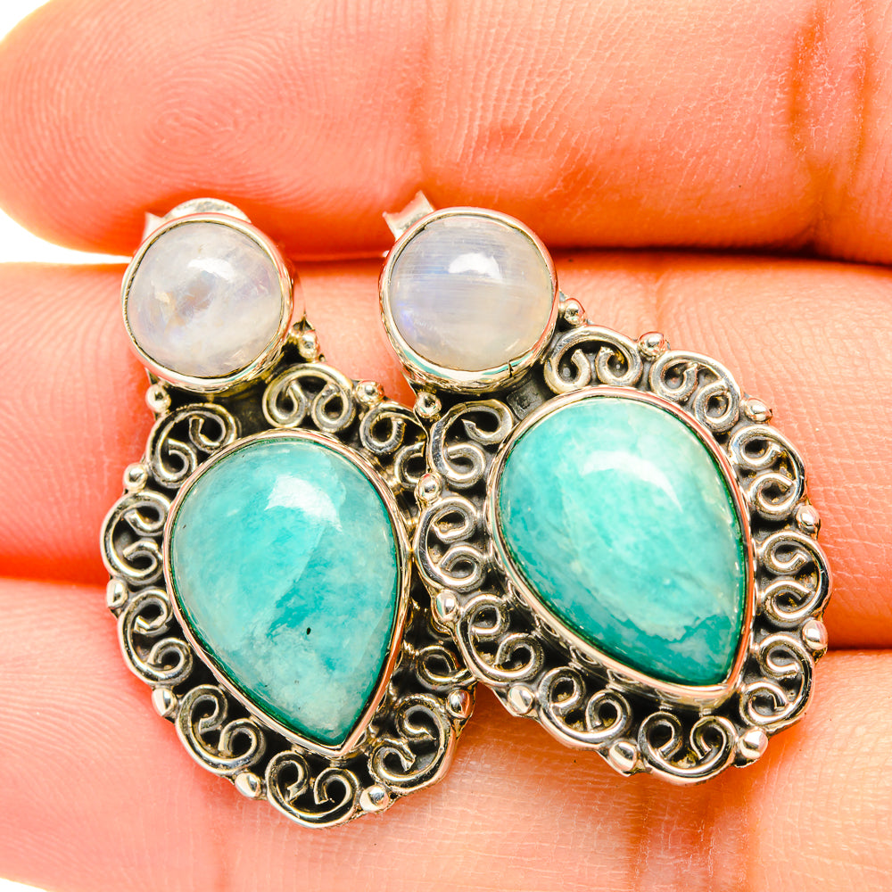 Peruvian Opal Earrings handcrafted by Ana Silver Co - EARR418382