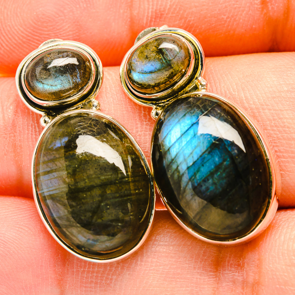 Labradorite Earrings handcrafted by Ana Silver Co - EARR418385